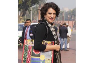 Priyanka Gandhi expresses solidarity by carrying bag emblazoned with ‘Palestine’ to Parliament