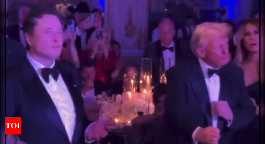 Watch: Viral moment of Elon Musk and Donald Trump dancing together at New Year’s party