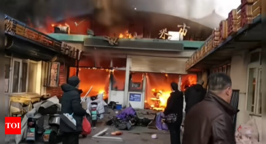 8 dead, 15 injured in a deadly fire at north China food market