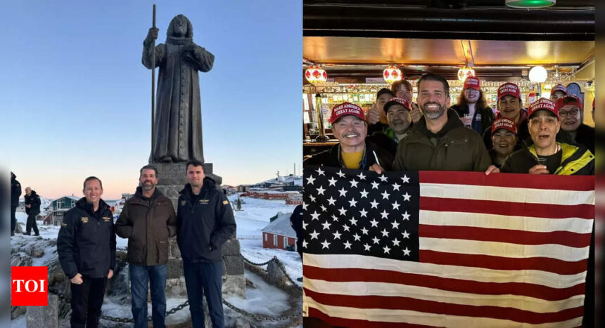 Donald Trump Jr visits Nuuk with message from father | World News