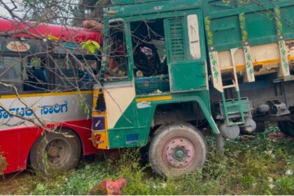 Four persons killed as Karnataka bus collides with two lorries in T.N.